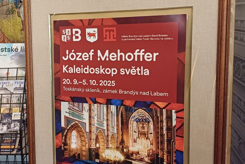 Józef Mehoffer i Turek na wystawie w Brandýsie